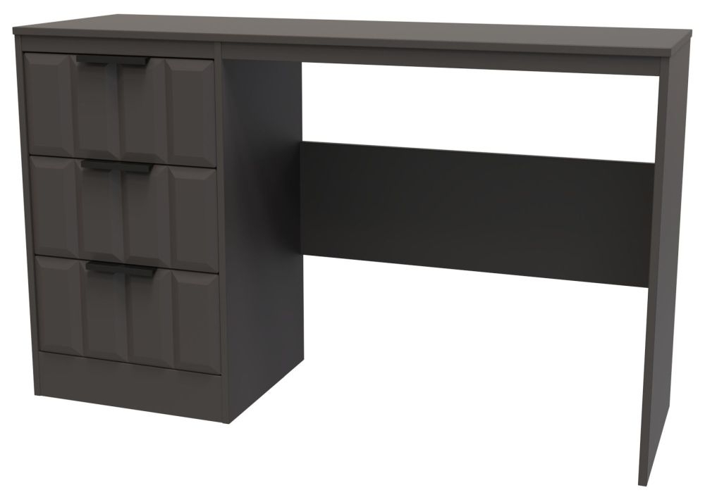 New York Desk - 3 Drawer - Graphite