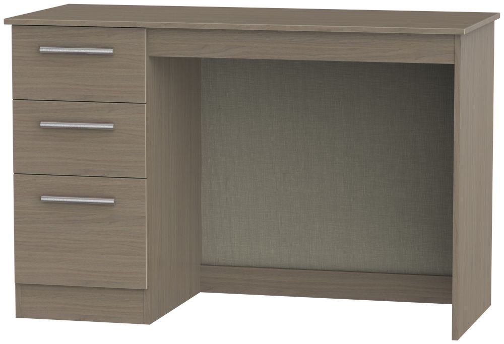 Contrast 3 Drawer Desk - Toronto Walnut