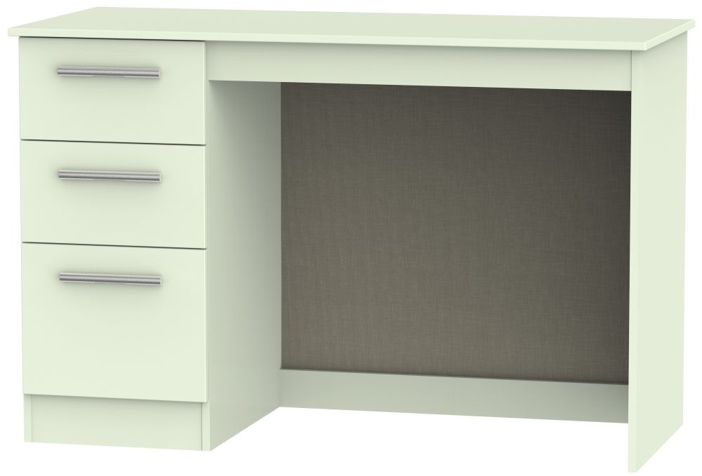 Contrast 3 Drawer Desk - Vanilla