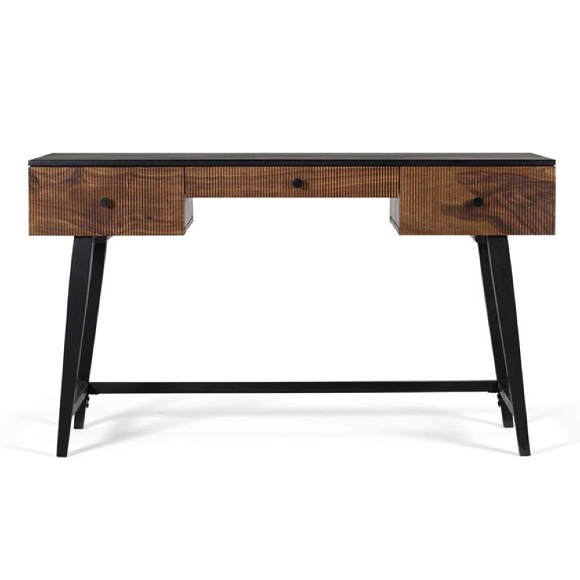Venedocia Desk - 3 Drawer - Mango Wood
