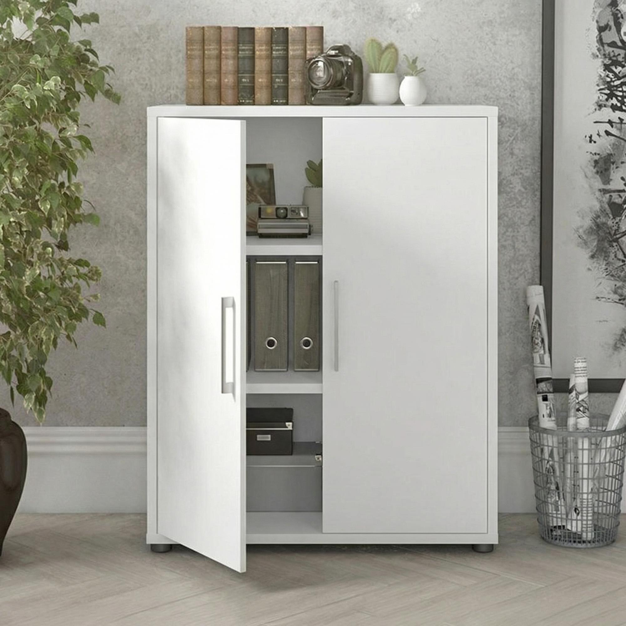 Prima Filing Cabinet - 2 Door - White