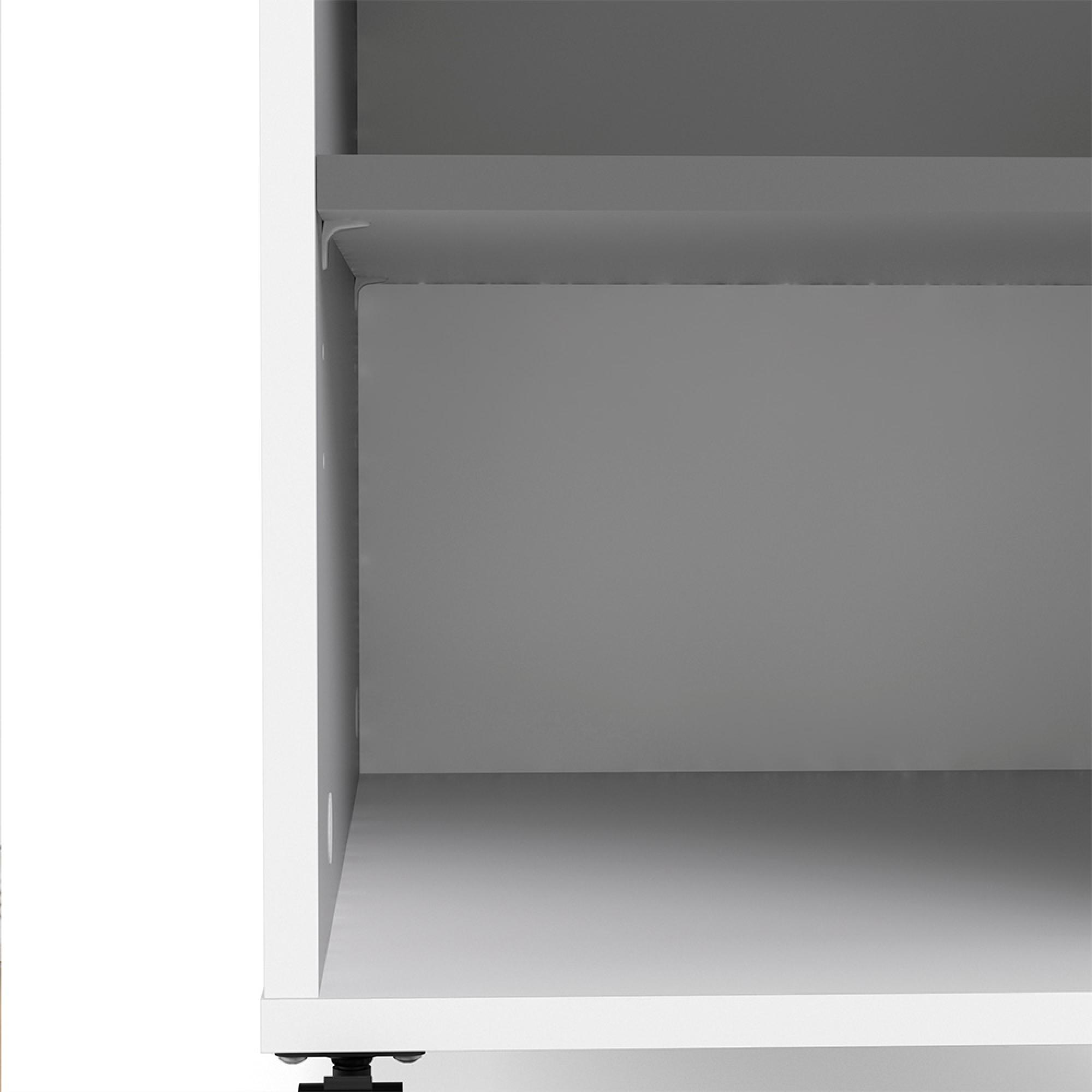 Function Plus File Cabinet - White and Grey