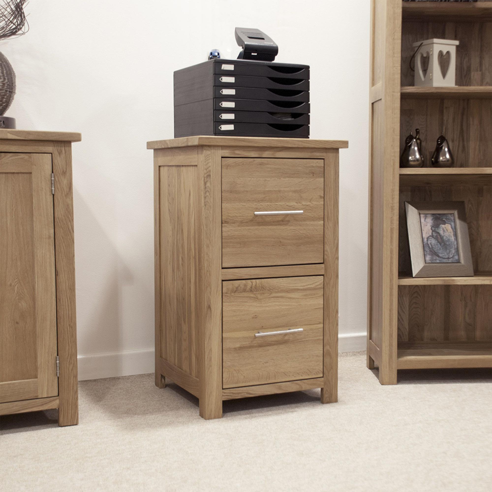 Opus Filing Cabinet - 2 Drawer - Oak
