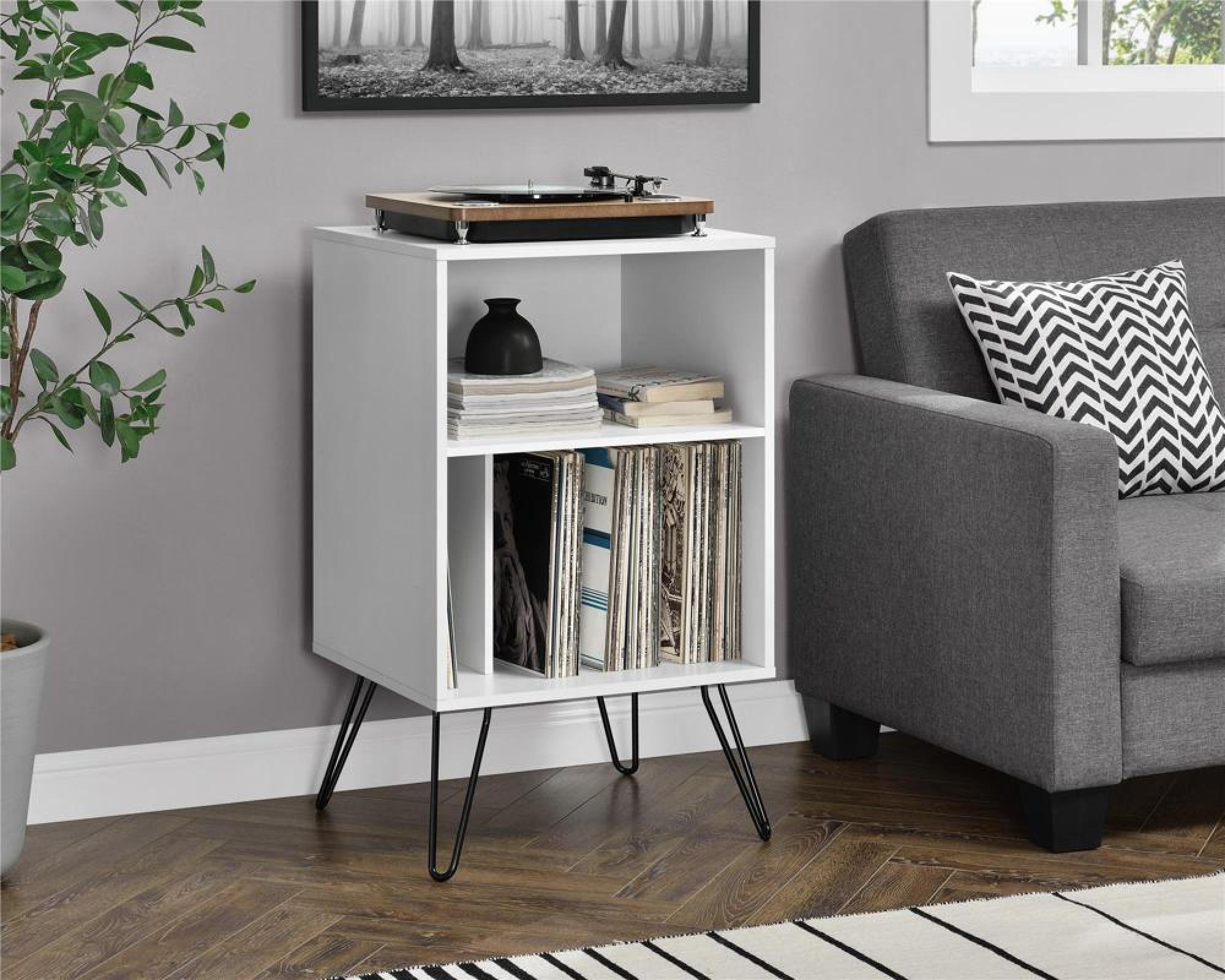 Novogratz Concord Turntable Stand - White - 1324015COMUK