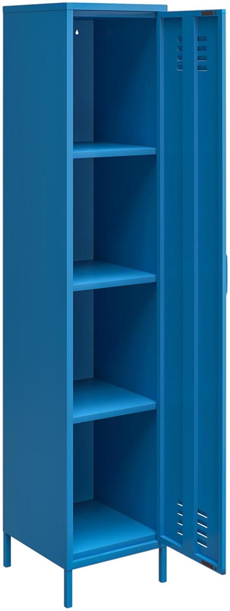 Novogratz Cache Tall Locker Storage Cabinet - Blue - 5244810COMNUK