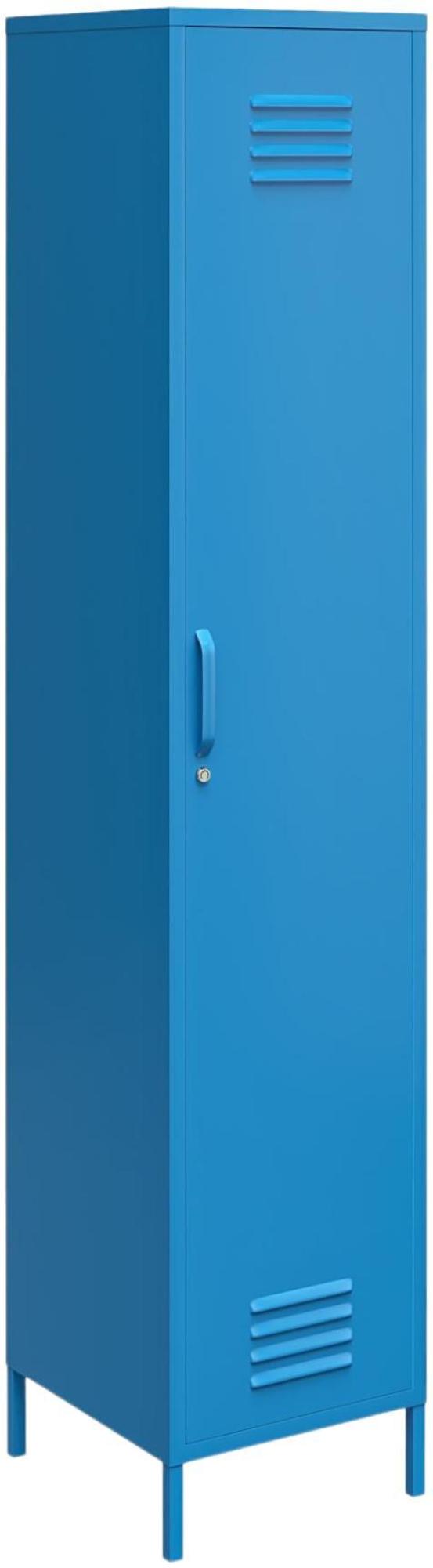 Nowata Cache Blue Tall Locker Storage Cabinet - 5244810COMNUK