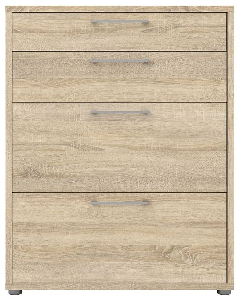 Prima Oak Effect 2 Drawer Office Storage Cabinet