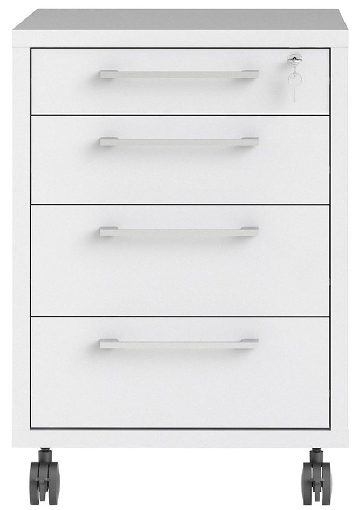 Prima White Mobile Cabinet