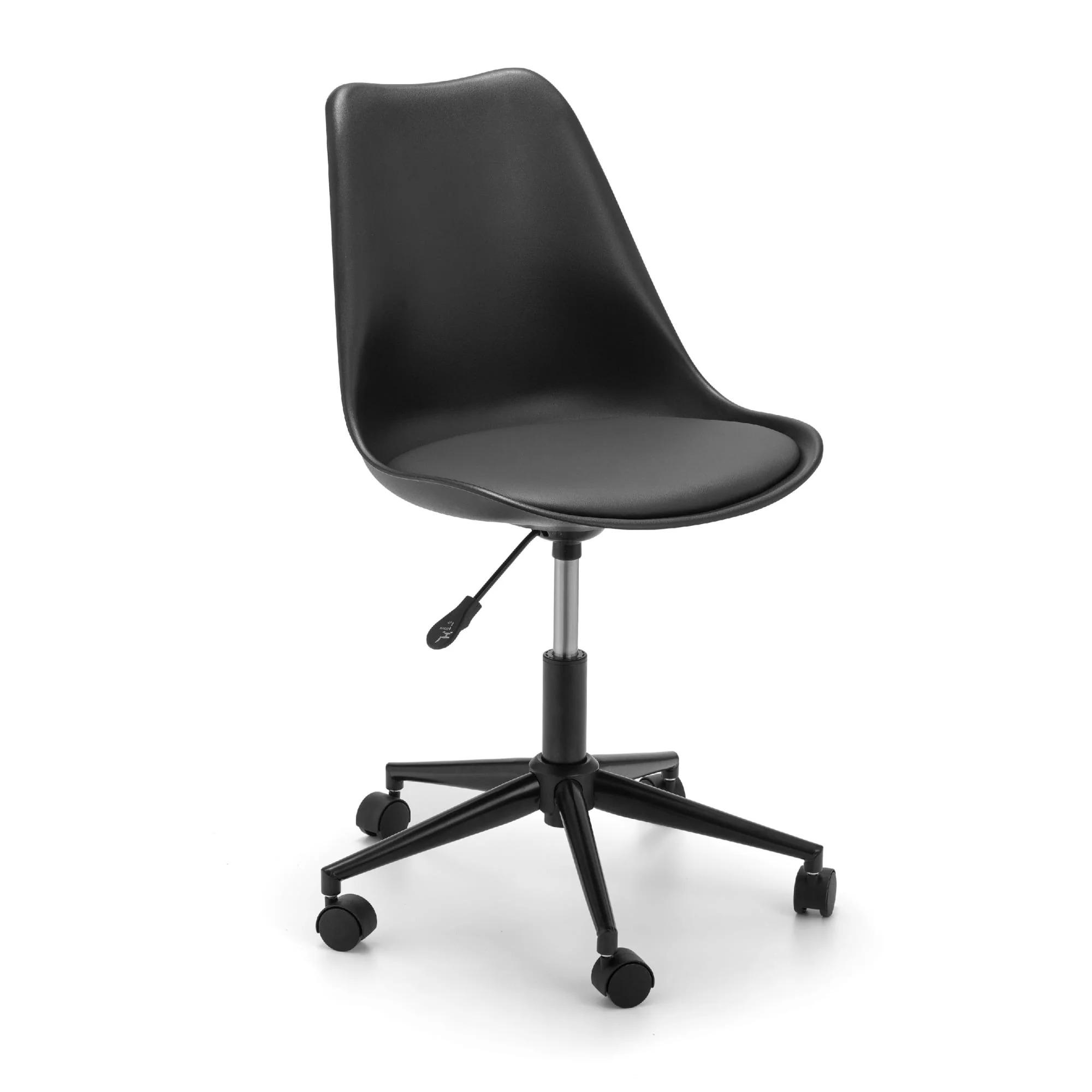 Erika Office Chair - Black Faux Leather
