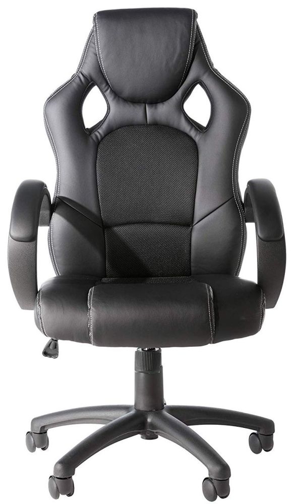 Daytona Gaming Executive Chair - Leather - Black - AOC5006BLK