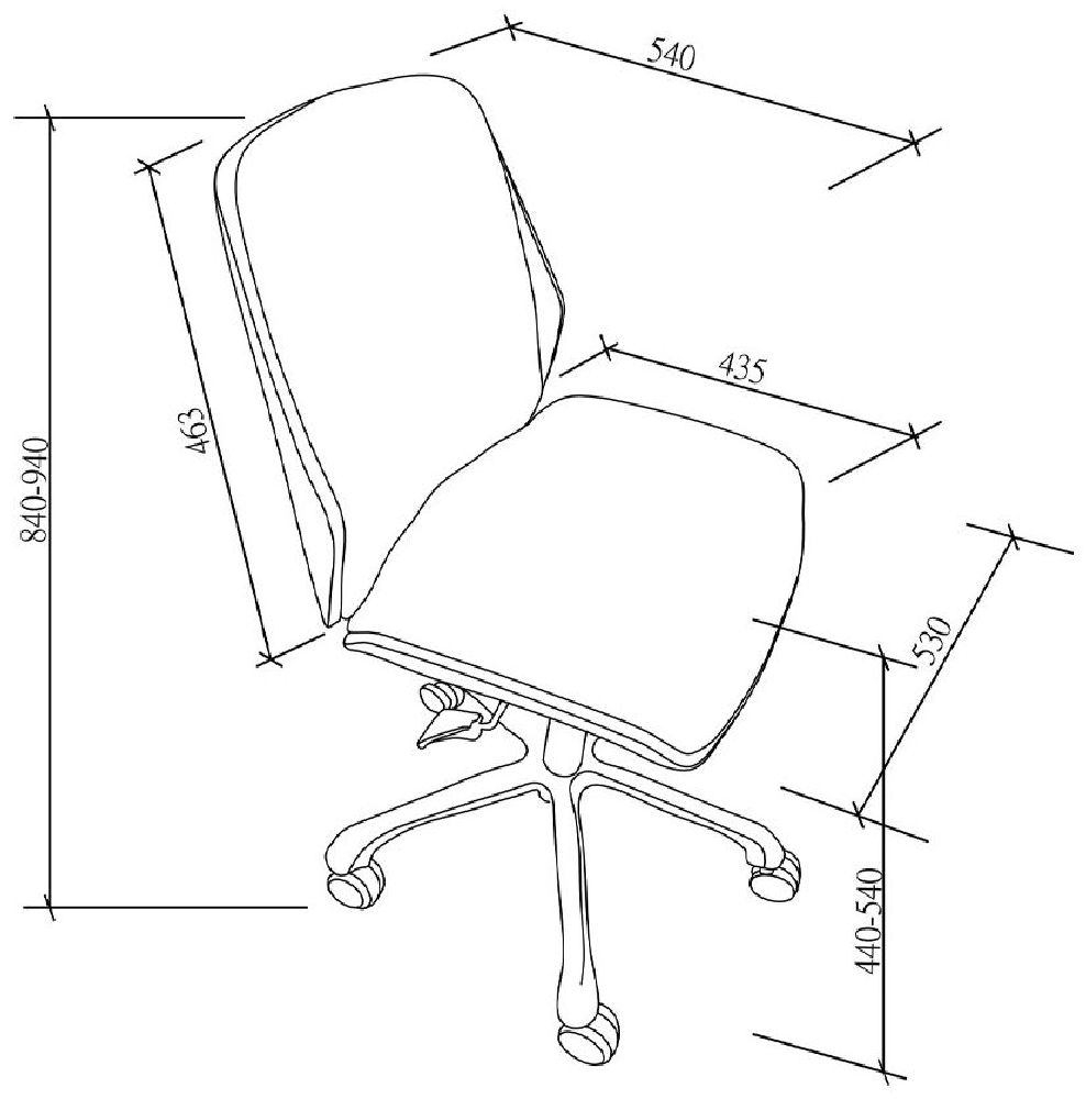 Universal Office Chair - Walnut - PC211