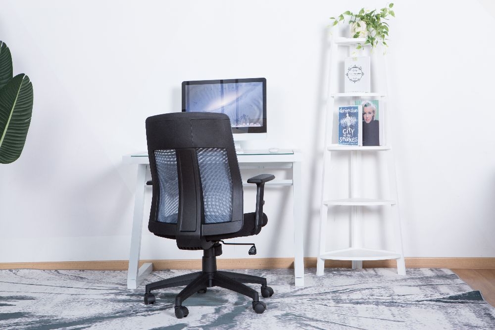 Laguna Mesh Operator Chair - Grey with Arms - AOC1705GRY