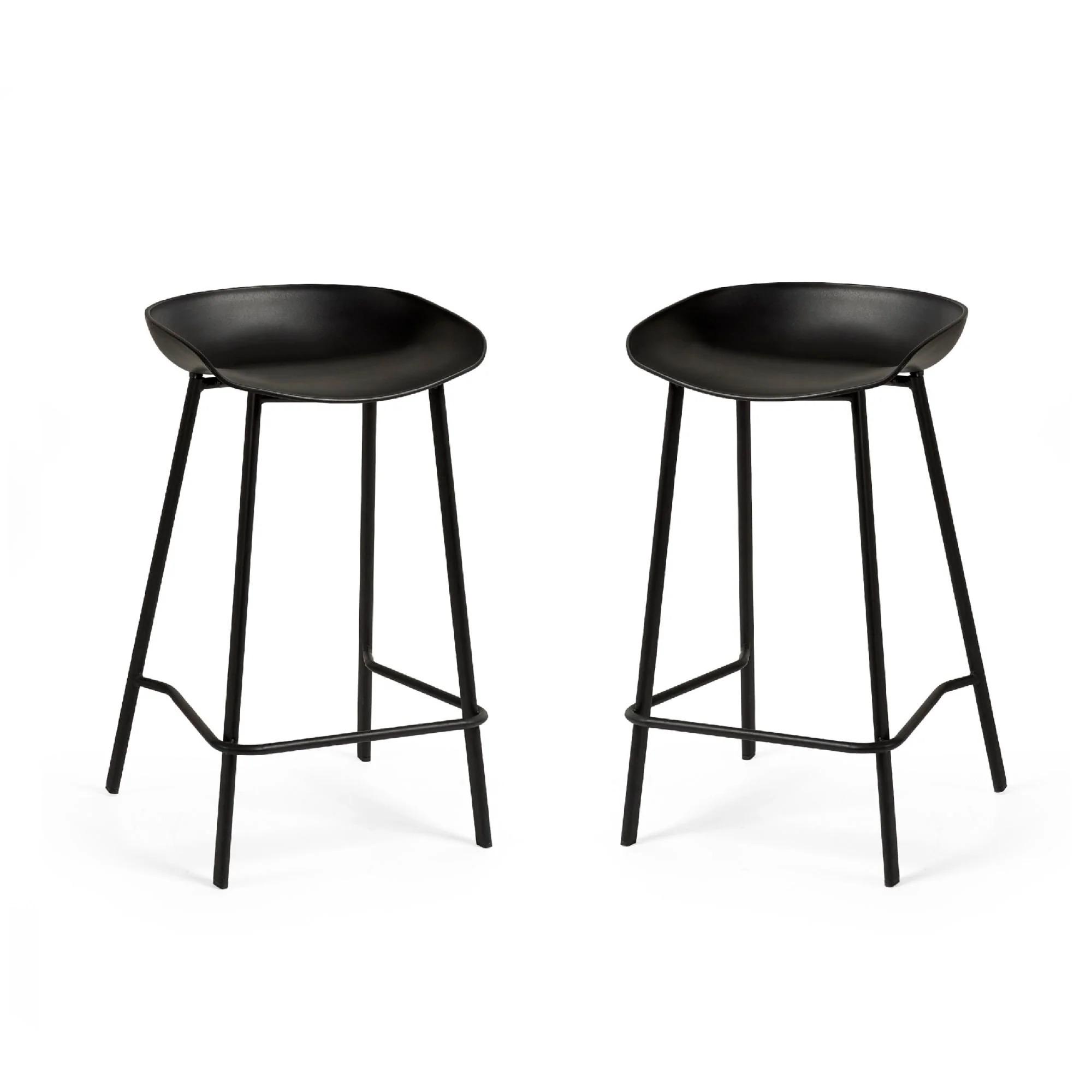 Renzo Barstool - Set of 2 - Black