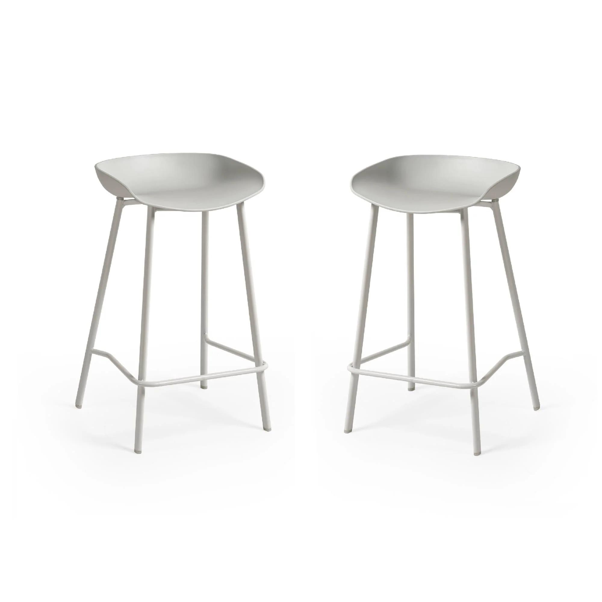 Renzo Barstool - Set of 2 - Grey