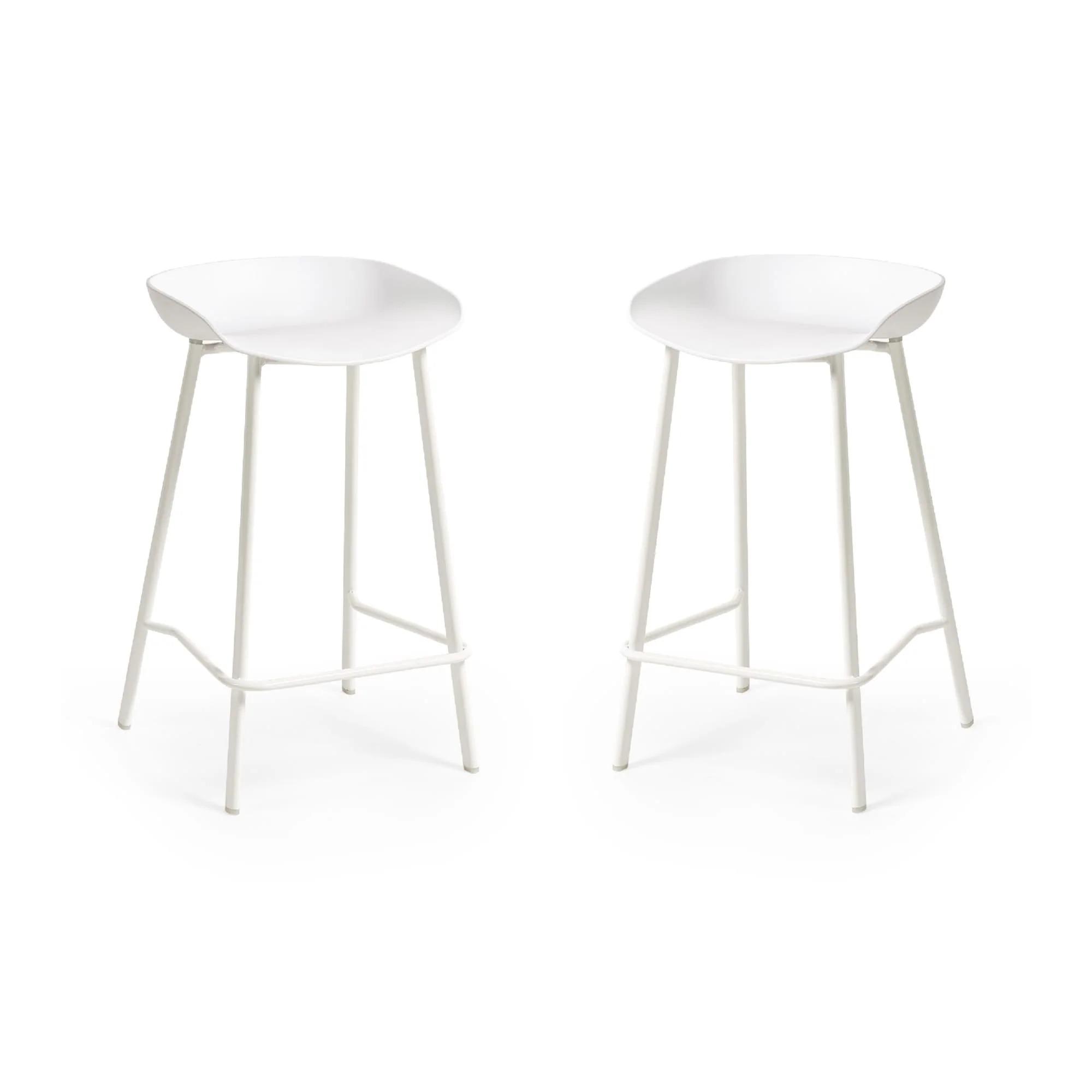 Renzo Barstool - Set of 2 - White