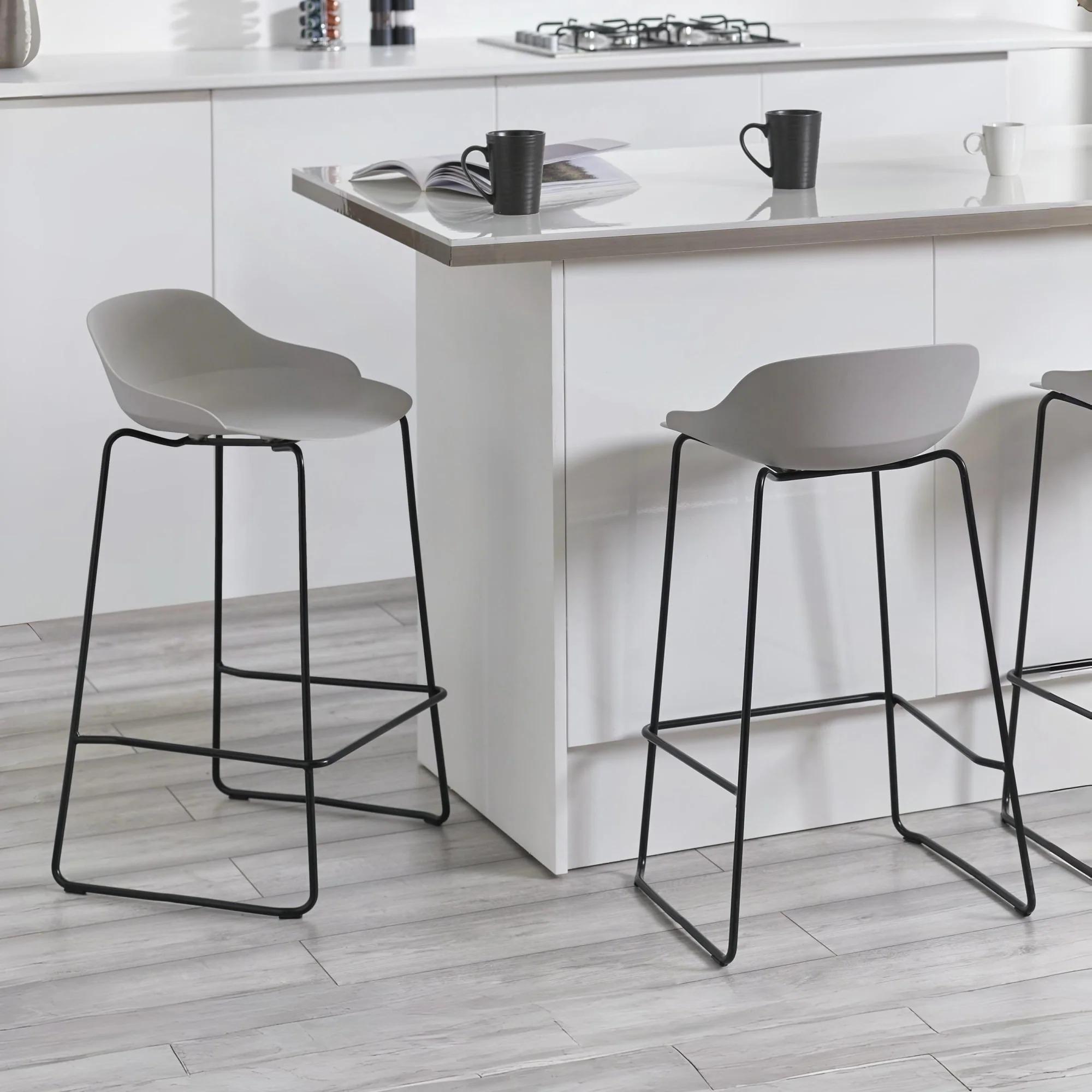 Rocco Barstool - Set of 2 - Light Grey
