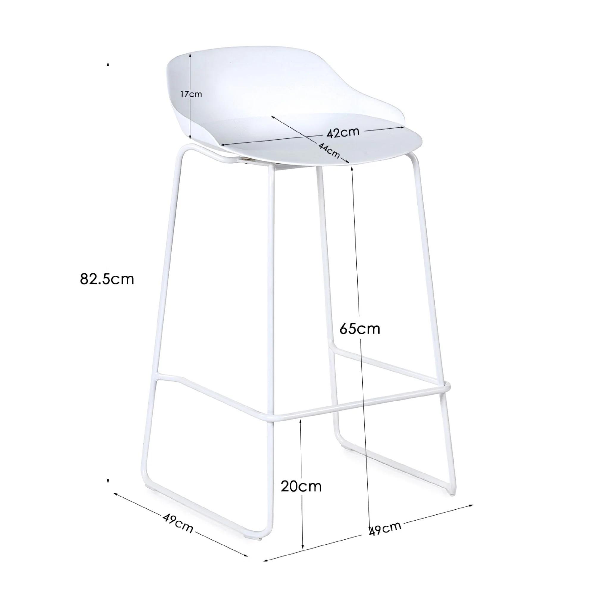 Rocco Barstool - Set of 2 - White