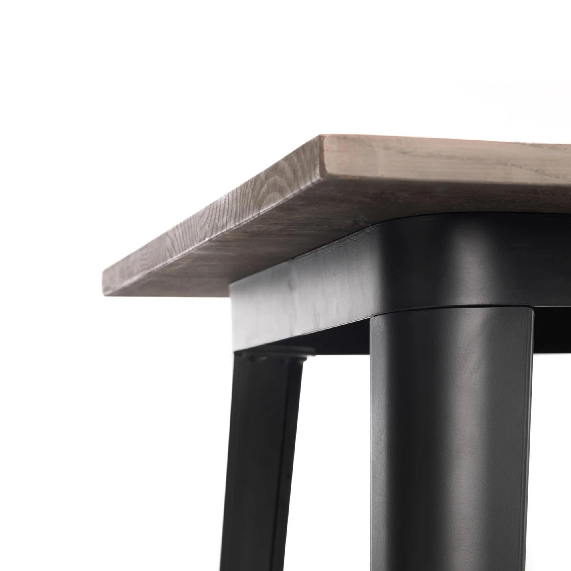 Grafton Elm Wood Industrial Bar Table