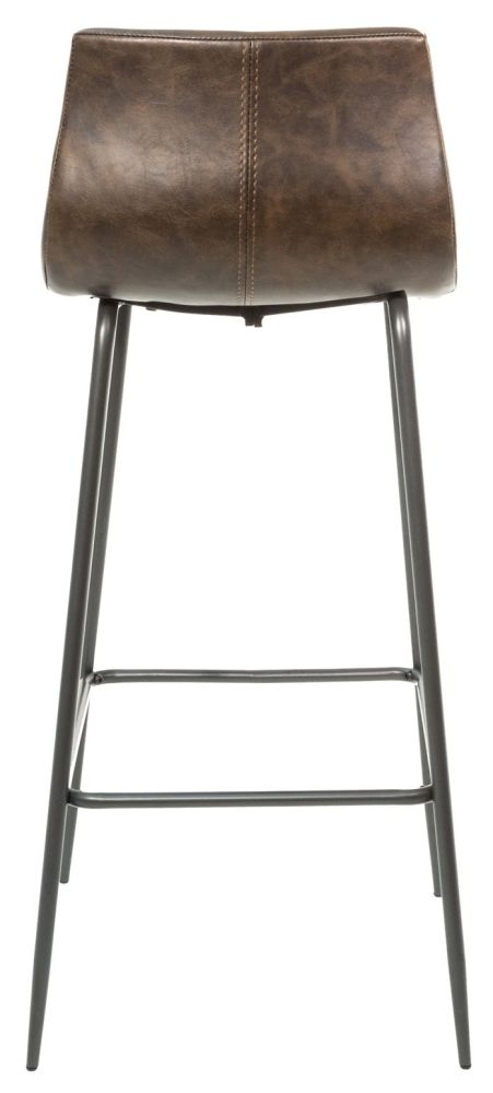 2 x Erlangen Chestnut Vintage Leather Barstool