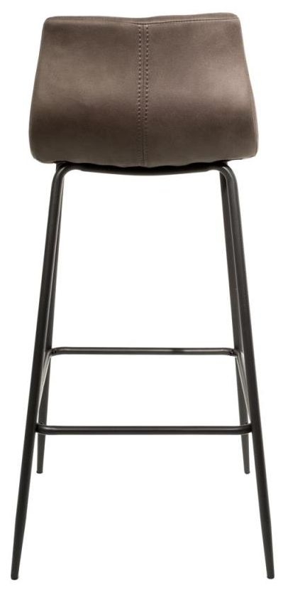 2 x Erlangen Mussel Grey Fabric Barstool