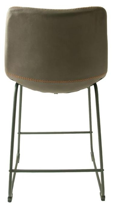 2 x Fremont Mussel Grey Fabric Counter Stool