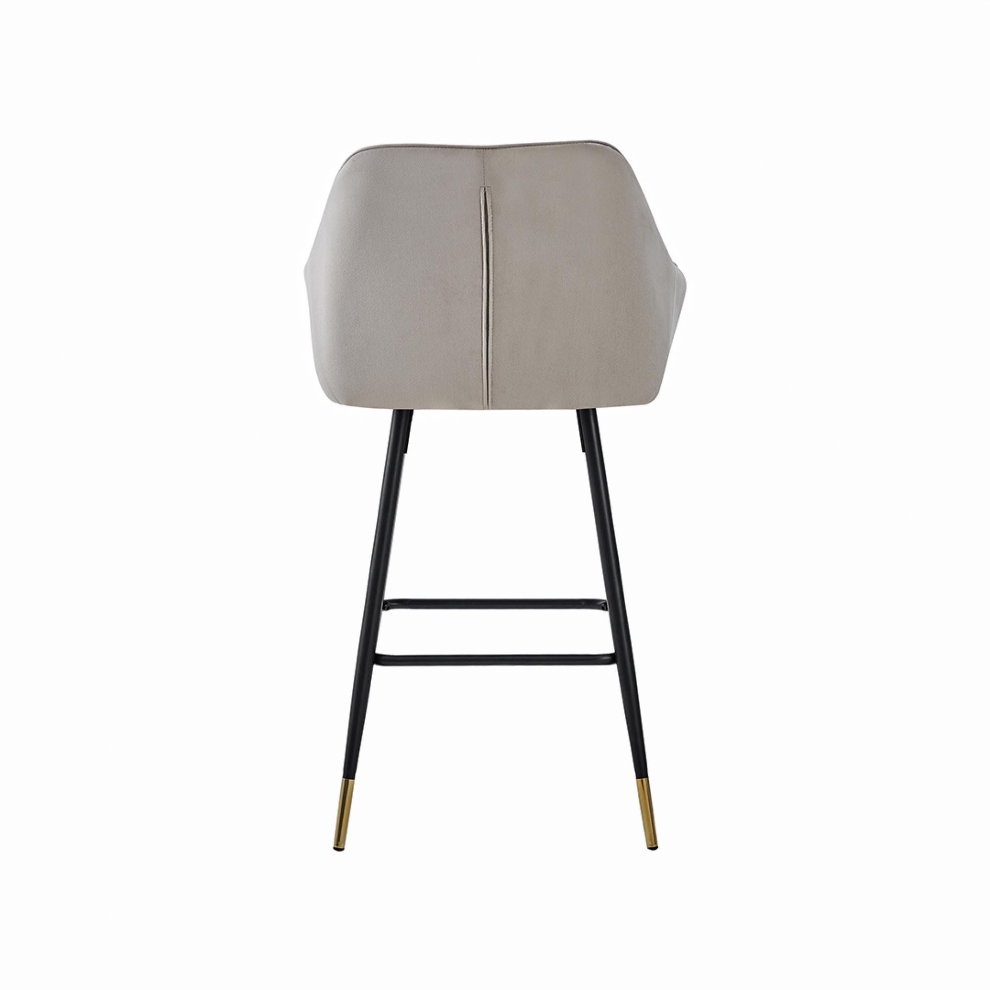 Barstools - Set of 2 - Mink Velvet