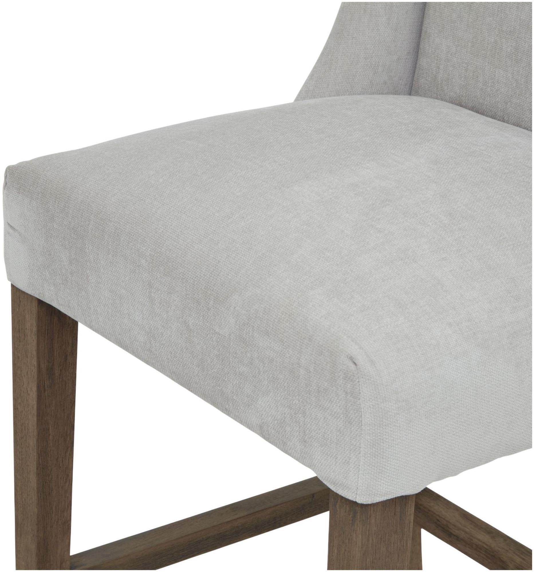 Compton Barstool - Set of 2 - Upholstered - Grey