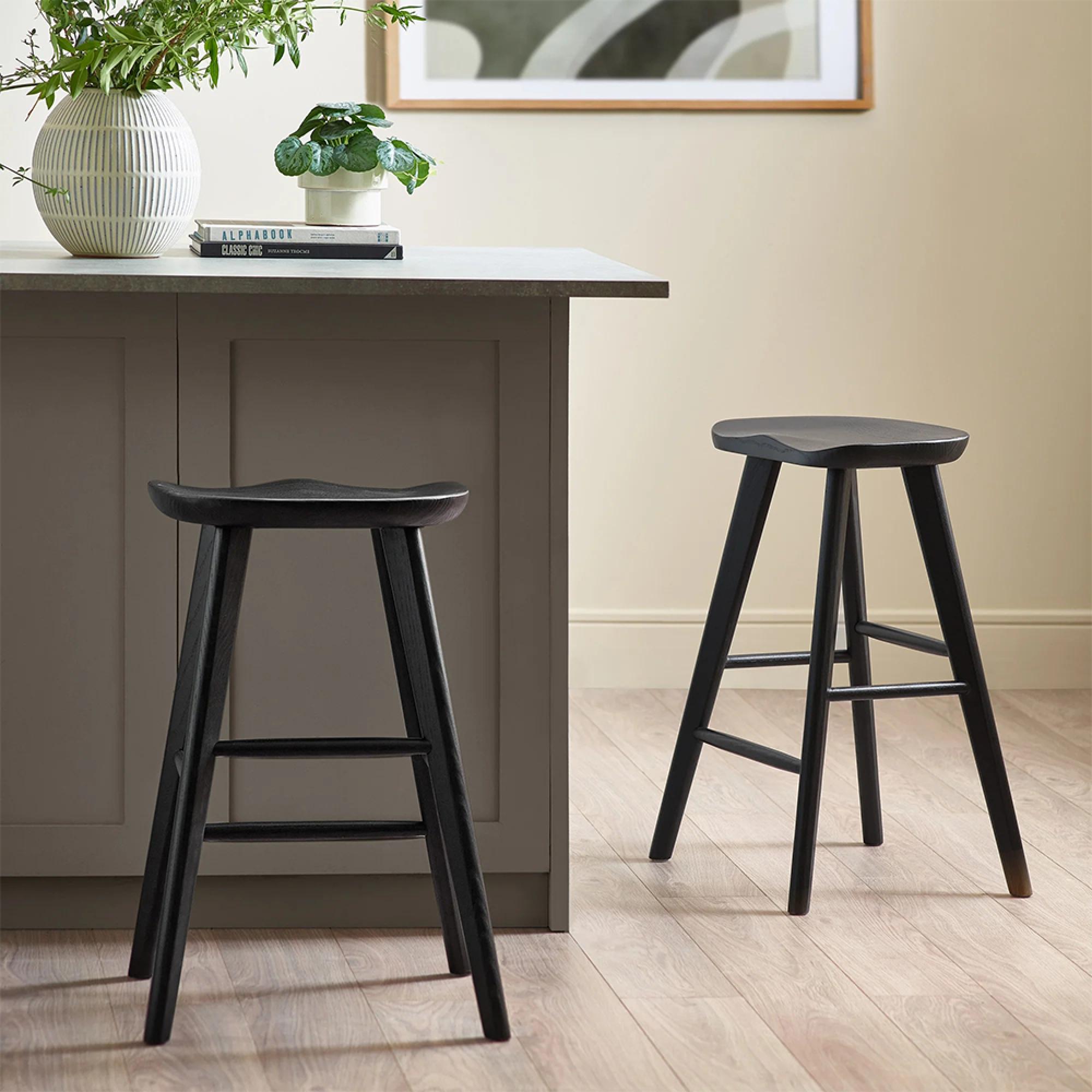 Mulu Barstool - Set of 2 - Black
