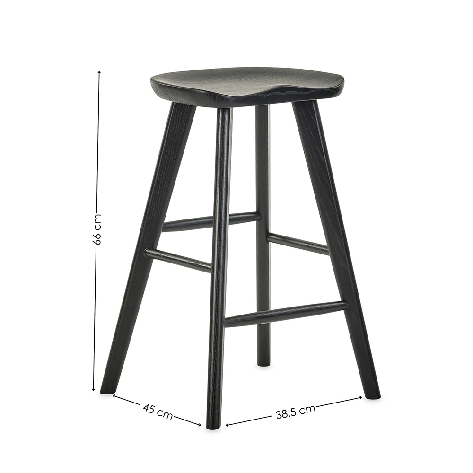 Mulu Barstool - Set of 2 - Black