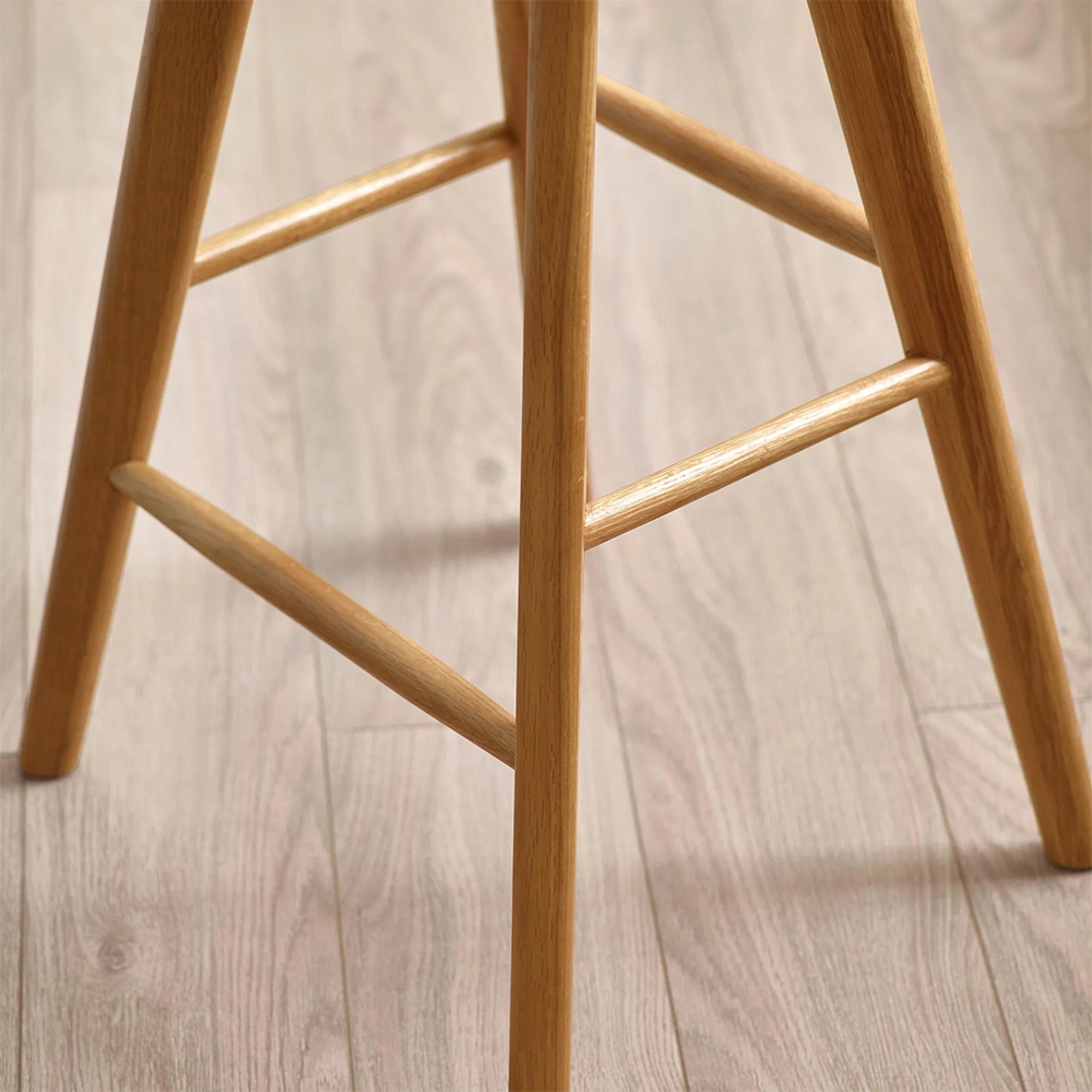 Mulu Barstool - Set of 2 - Natural Wood