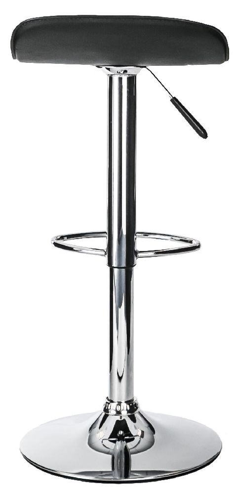 Ohio Barstool - Set of 2 - Black Leather - ABS249-BLK