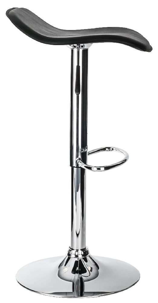 Ohio Barstool - Set of 2 - Black Leather - ABS249-BLK