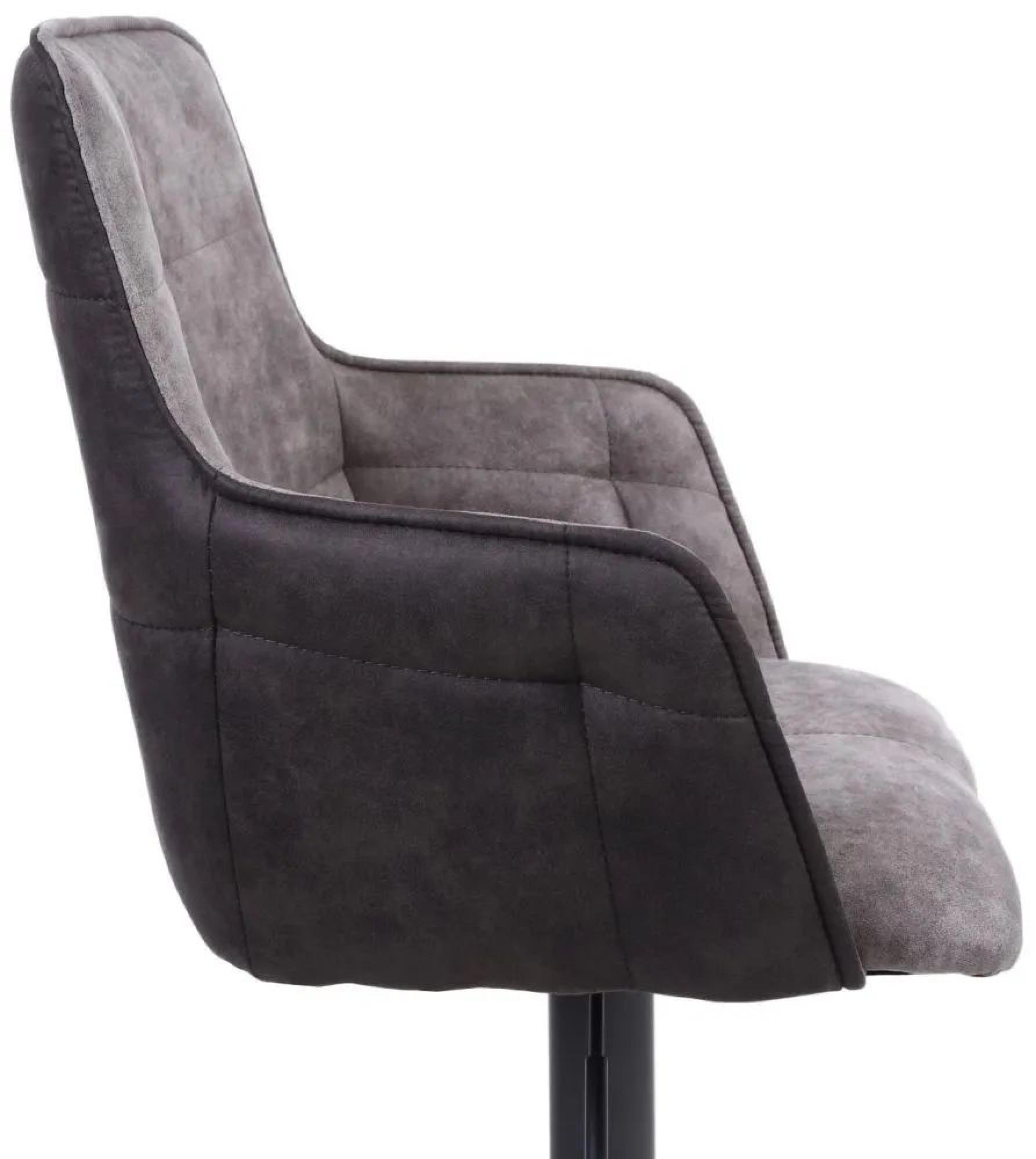 Orion Barstool - Set of 2 - Suede - Light Grey