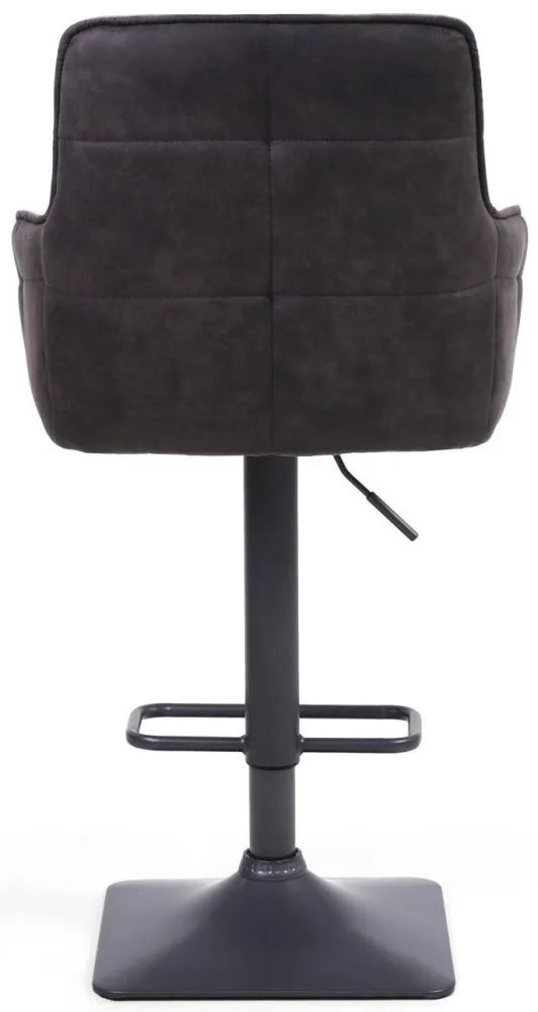 Orion Barstool - Set of 2 - Suede - Light Grey