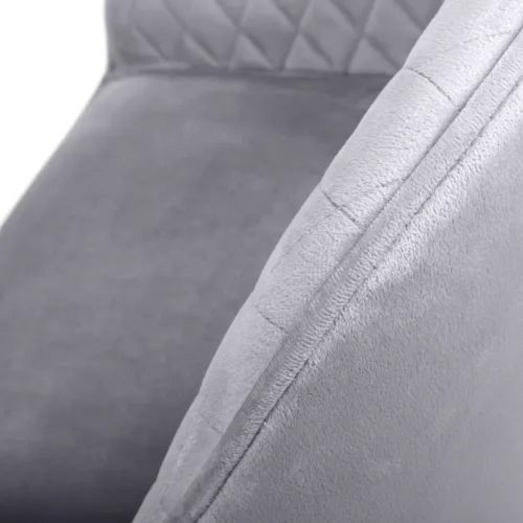 Savanna Barstool - Set of 2 - Brushed Grey Velvet