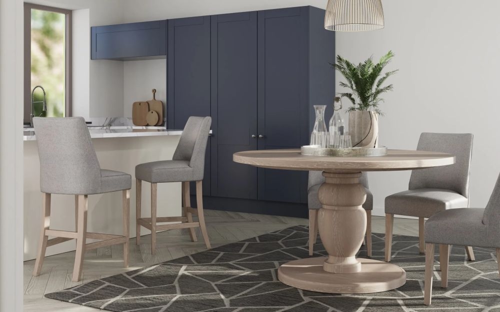 2 x Stoy Sand Linen Counter Stool