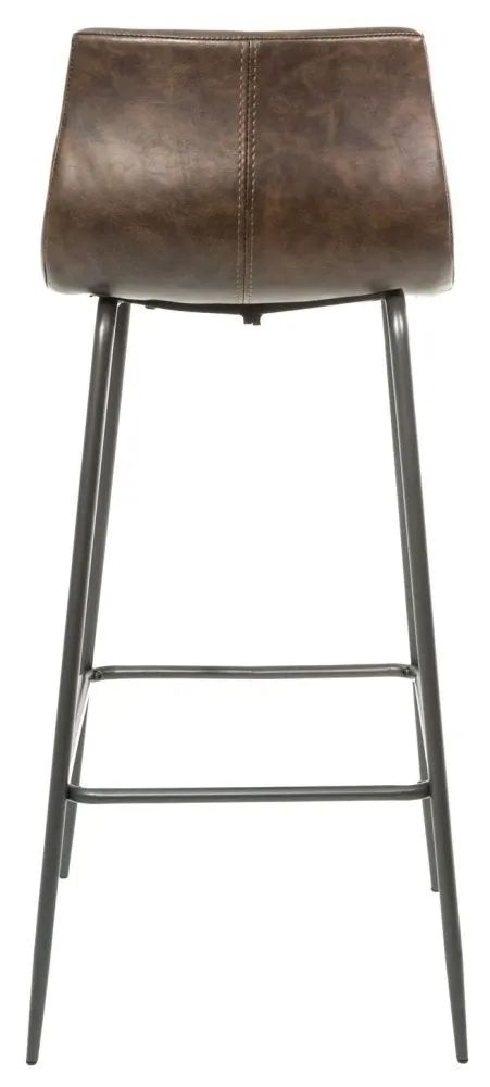 Clearance - 2 x Bermuda Chestnut Vegan Leather Barstool - FSS14758/90