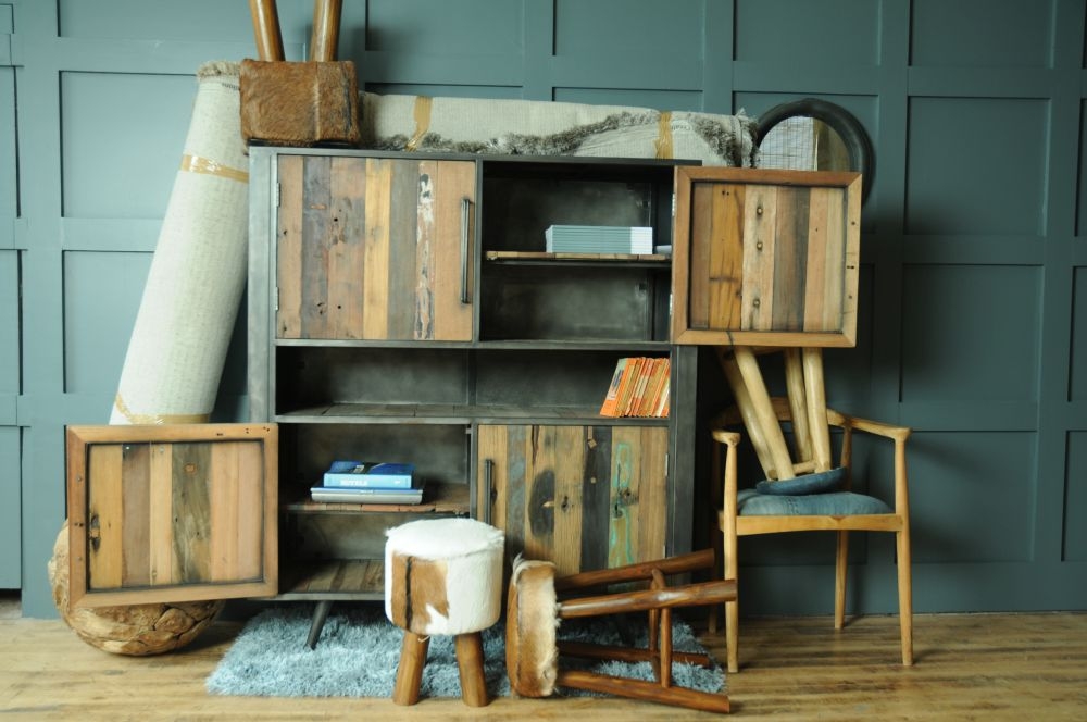 Frankfort Goat Skin Kitchen Stool