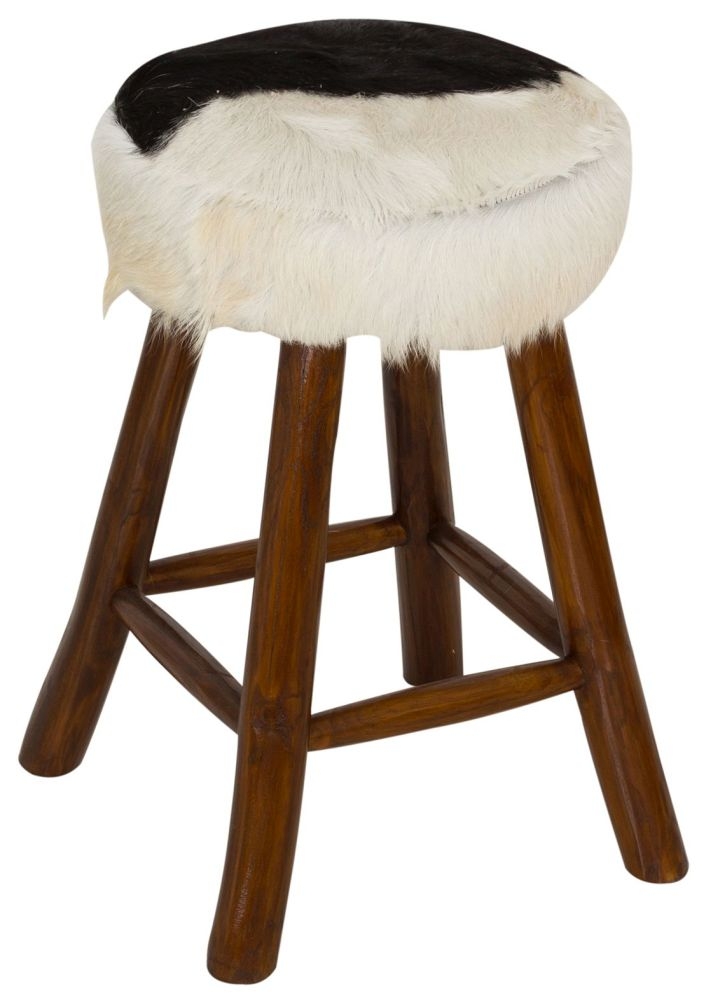 Frankfort Goat Skin Kitchen Stool