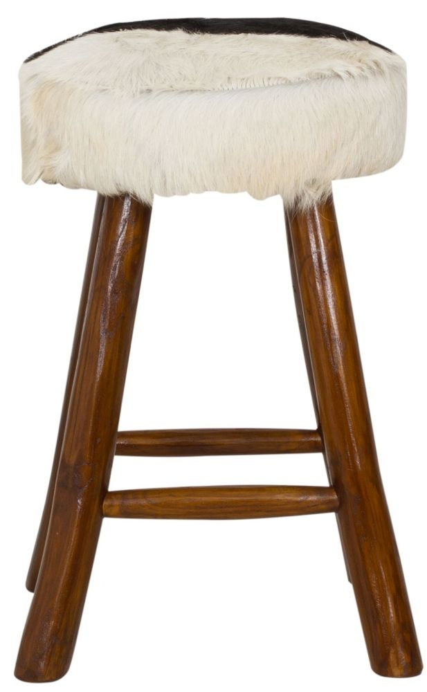 Frankfort Goat Skin Kitchen Stool