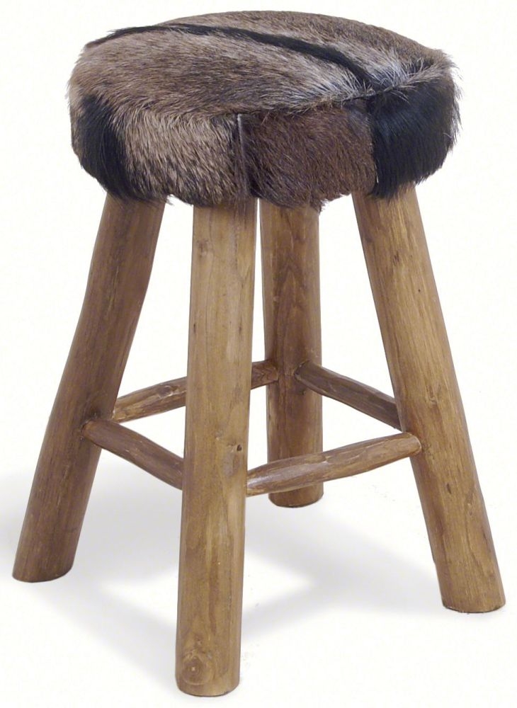 Frankfort Goat Skin Kitchen Stool