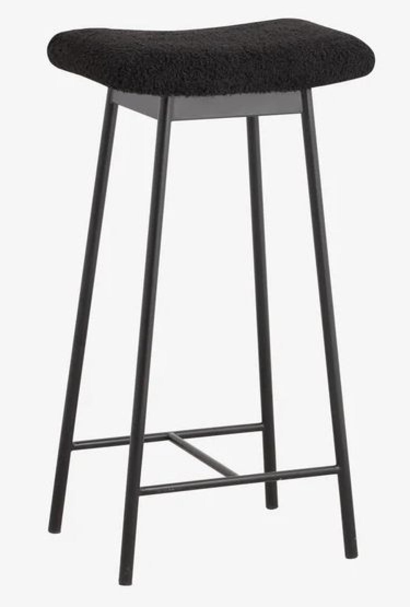 Zala Barstool - Black Fabric