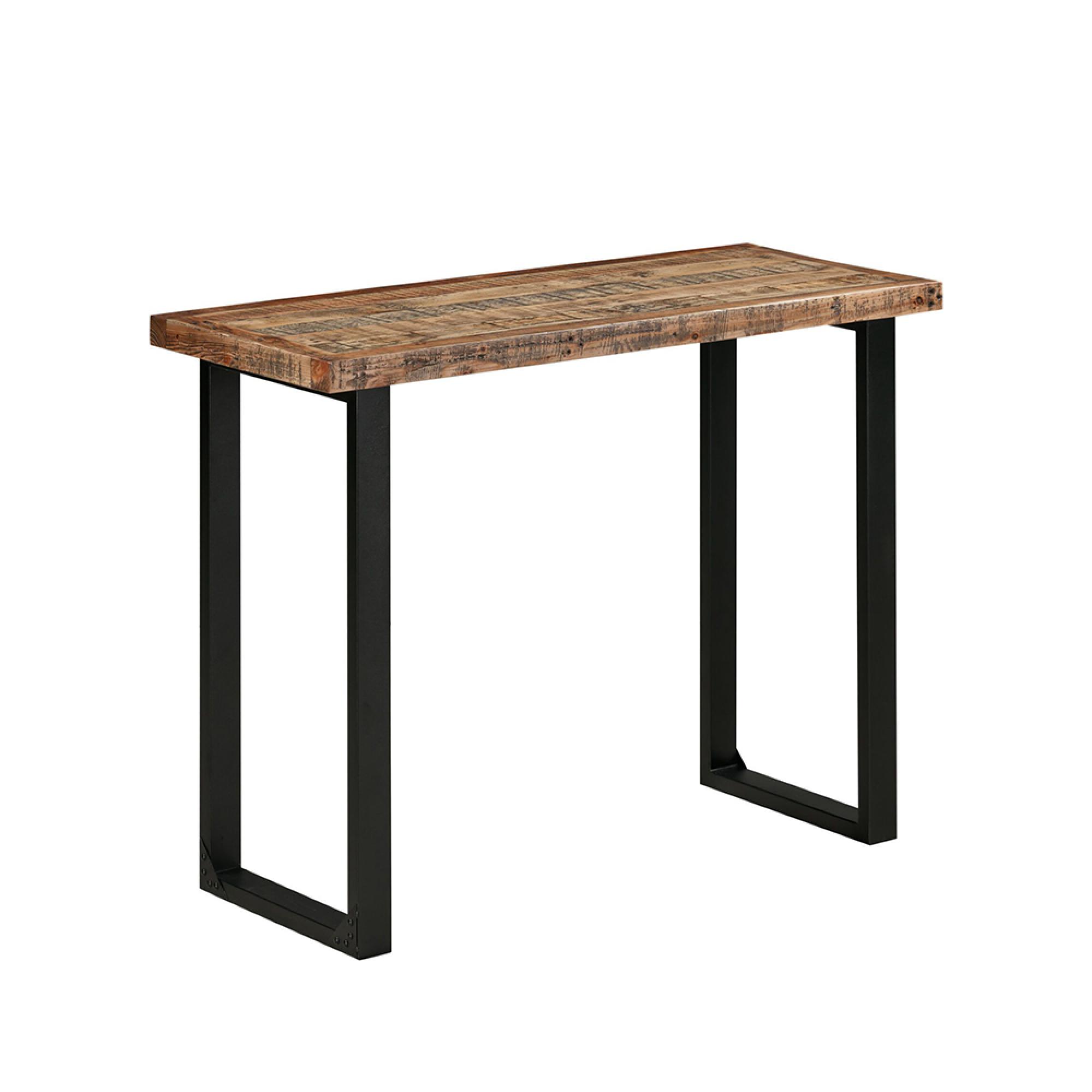 Preston Industrial Style Rustic Bar Table
