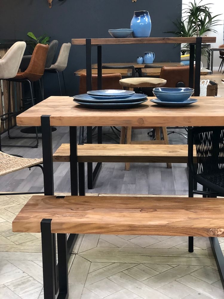 Reclaimed Teak Wood Bar Table