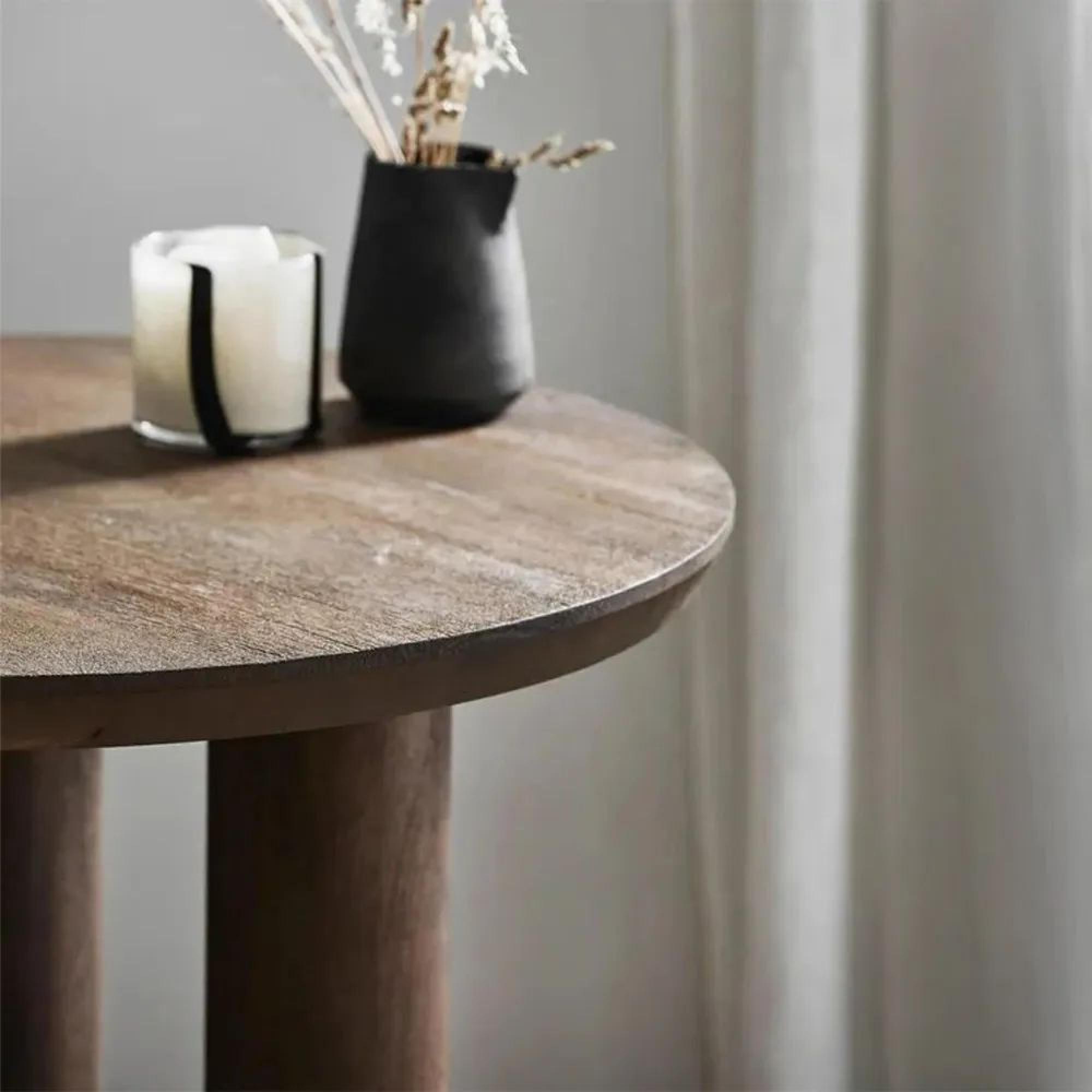Helin Cafe Table - Round - Mango Wood