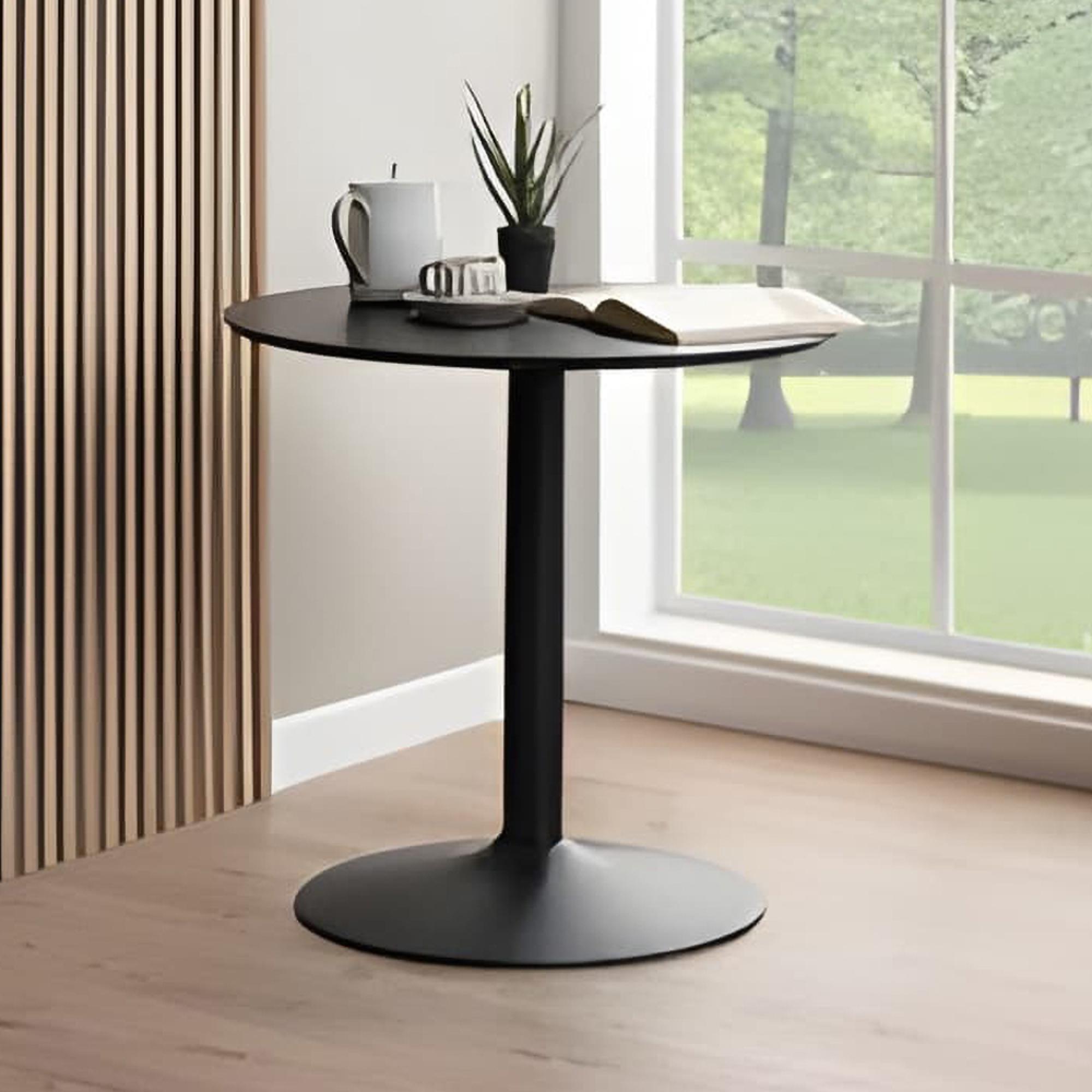 Ibiza Cafe Table - Round - Black