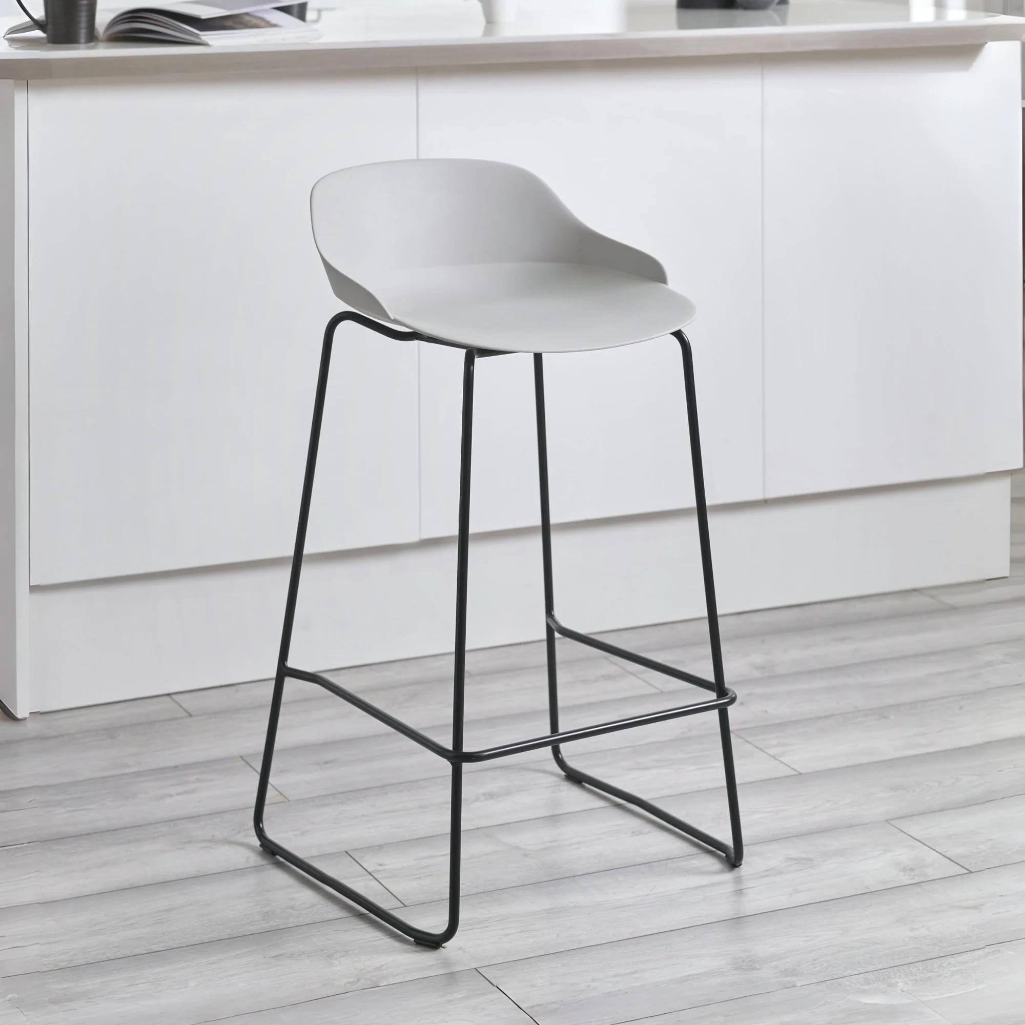Rocco Barstool - Set of 2 - Light Grey