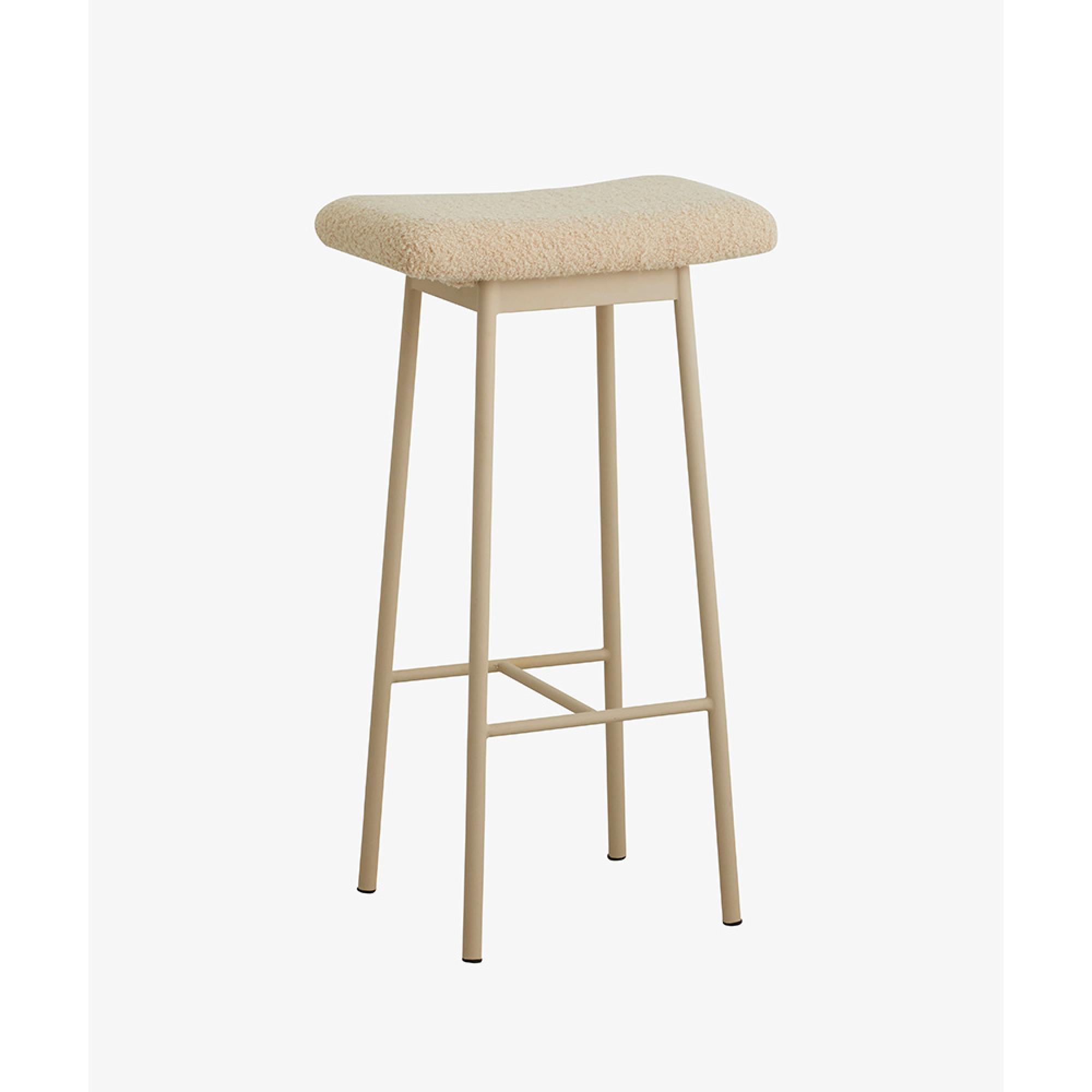 Zala Barstool - Beige Fabric