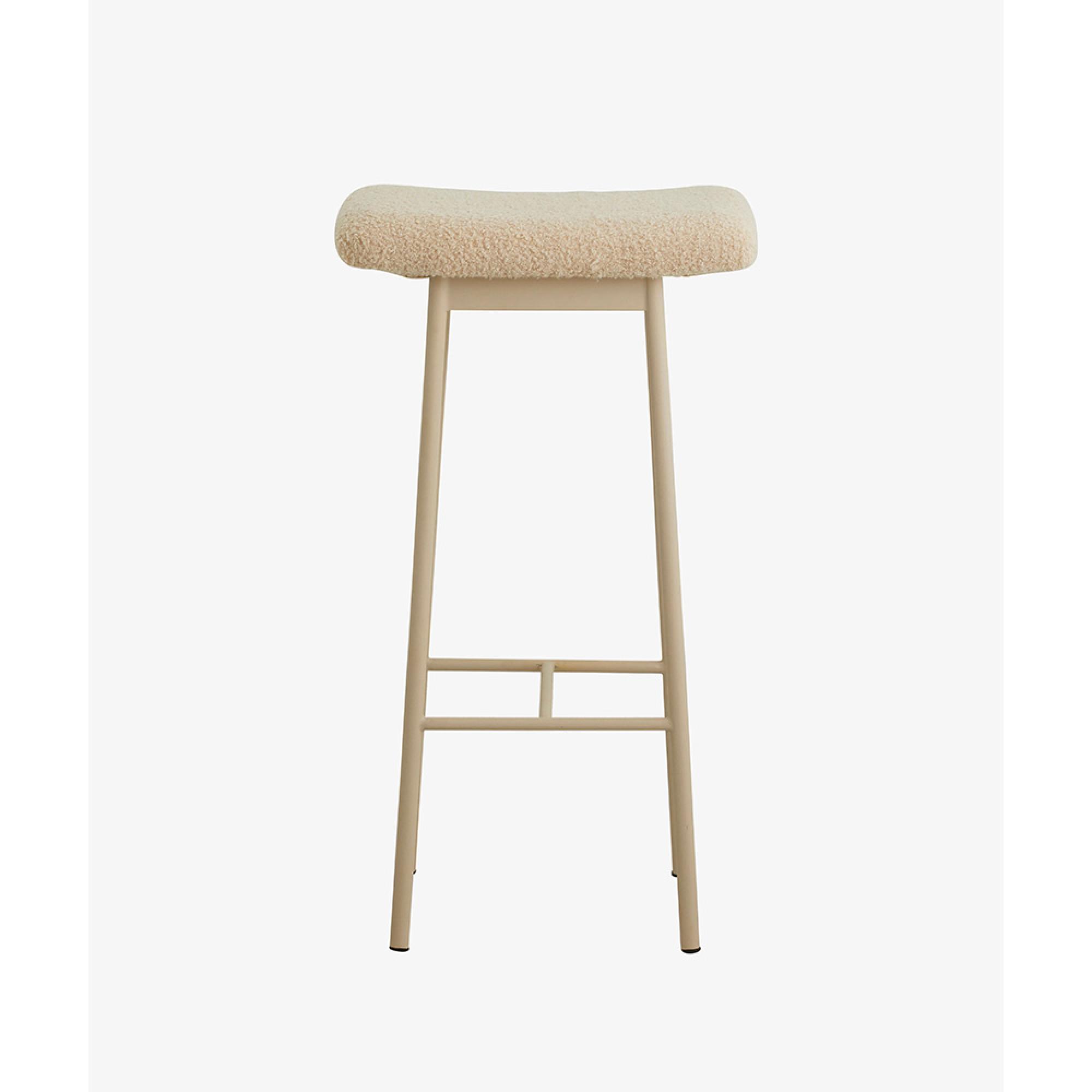 Zala Barstool - Beige Fabric