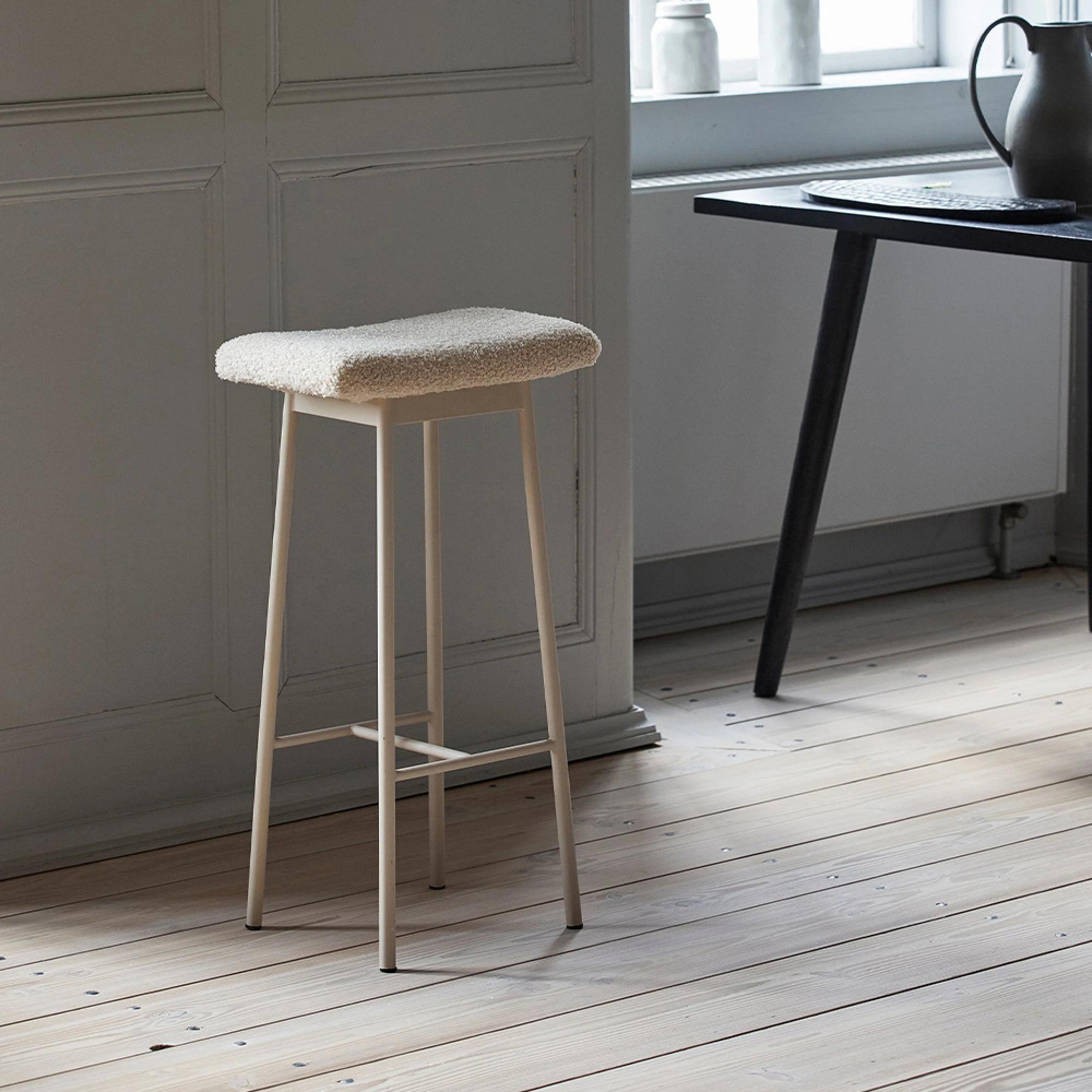 Zala Barstool - Beige Fabric